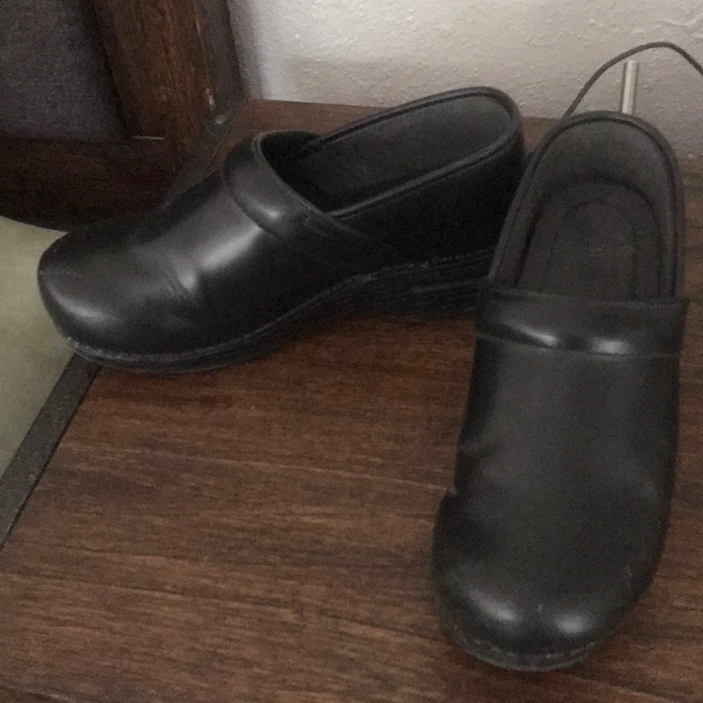 Dansko leather clogs